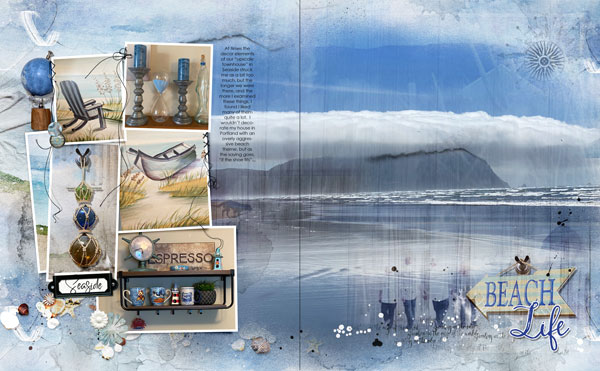 MultiFoto Template Album No 1 Beach House at the Coast