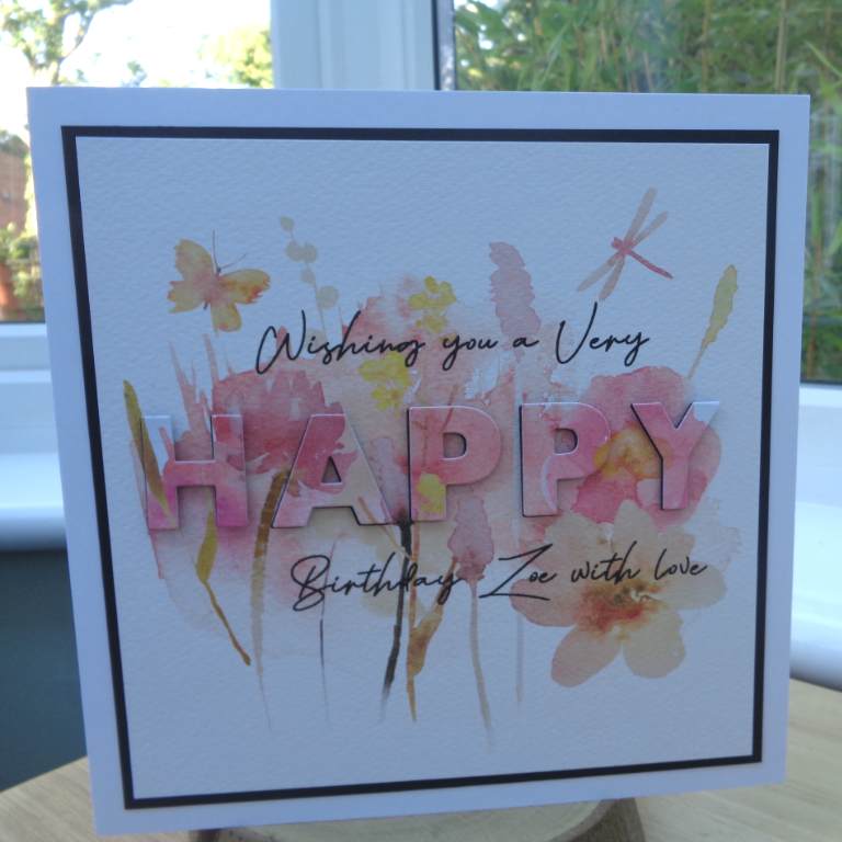 My Daughters Birthday card using Summer Haze elements