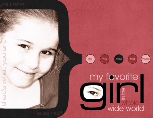 My Favorite Girl...