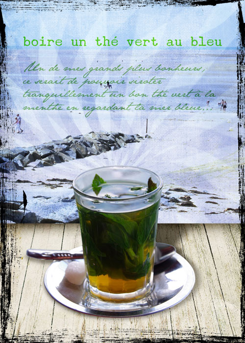 My green blue tea