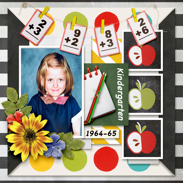 Kindergarten Kid  School scrapbook layouts, Kids scrapbook, School  scrapbook