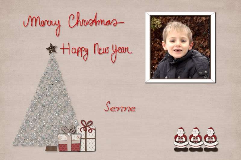 My son's christmascard