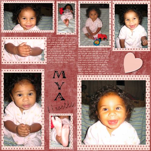 Mya at 9 months - Ad Challenge Nov 20-26