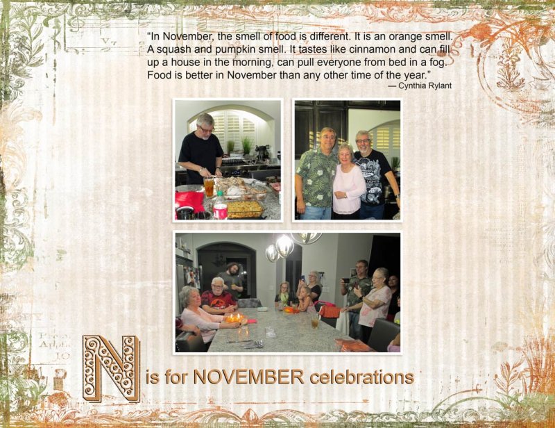 N is for November celebrations - additions
