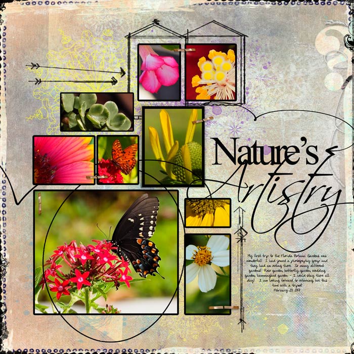NBK Template Challenge:  Nature's Artistry