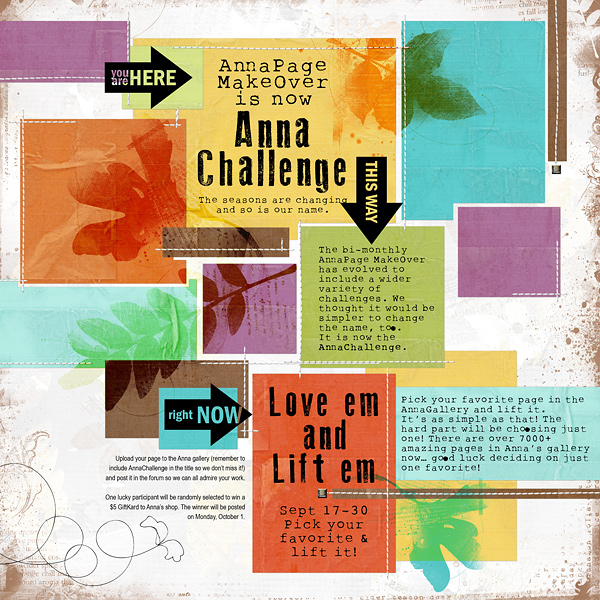 New AnnaChallenge (formerly MakeOver)