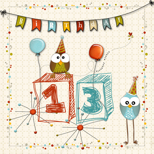 Number 13 Birthday