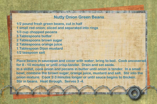 Nutty Onion Green Beans