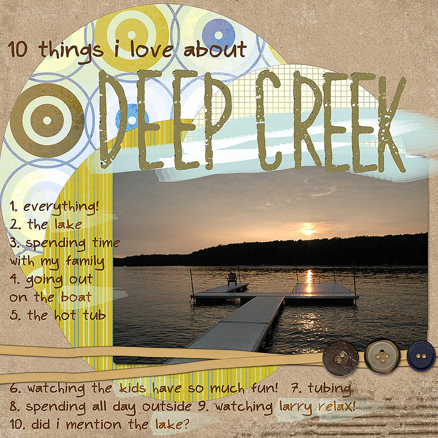 **O 10 Things Challenge -- DEEP CREEK**