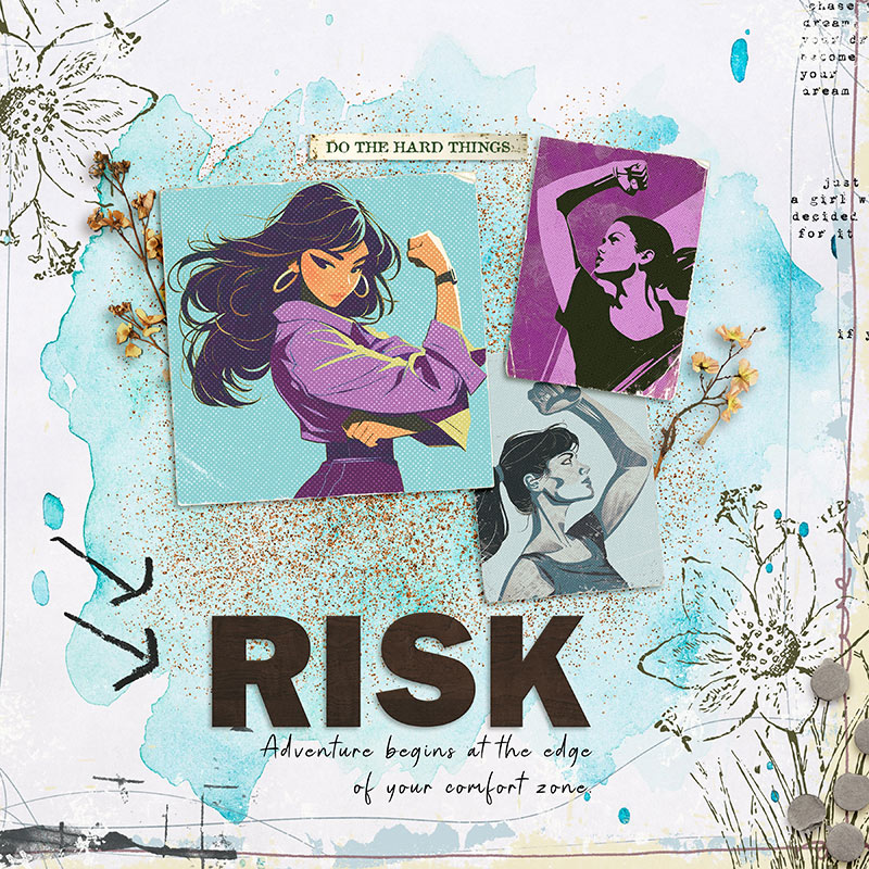 October Art Journal Challenge Week 1 Risk