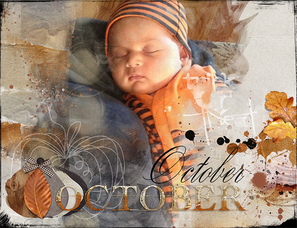 October Calendar Topper