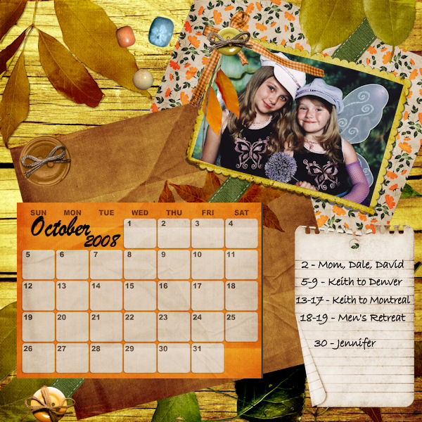 October Calendar