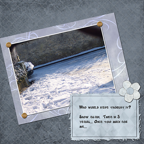 Oh No Its Snowing Again...