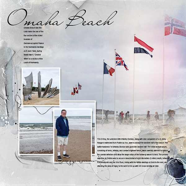 Omaha Beach Oscraps Digital Scrapbooking and Artist Community
