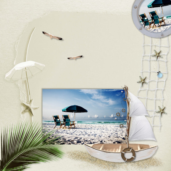 On the beach