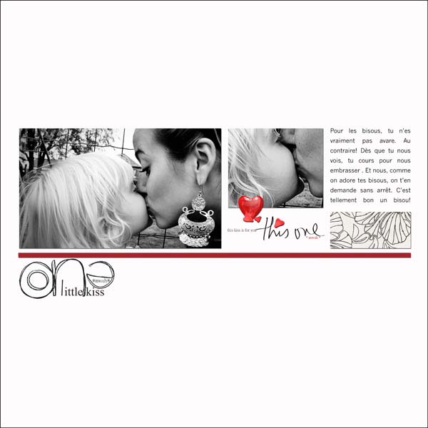 One little kiss