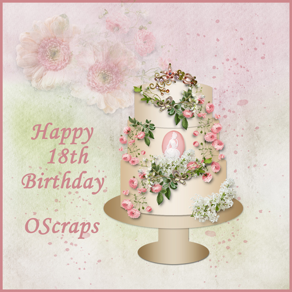 OScraps Birthday - Day 4 - Birthday Template -Kay