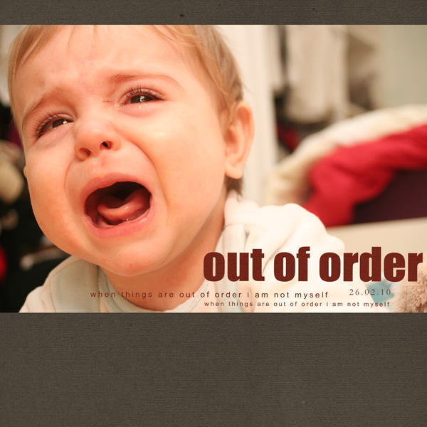 out of order Right