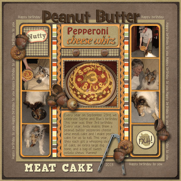 Peanut butter meat cake