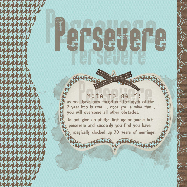 persevere