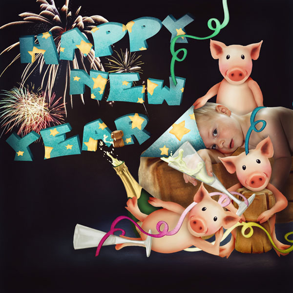 - pig new year party -