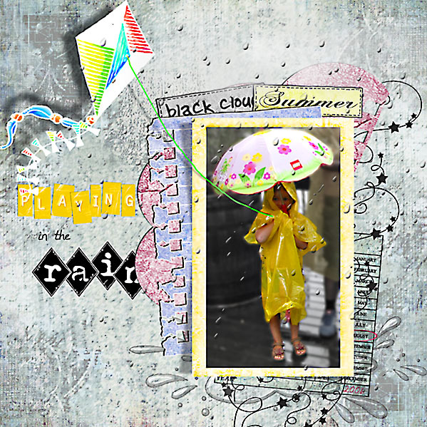 Playing in the rain