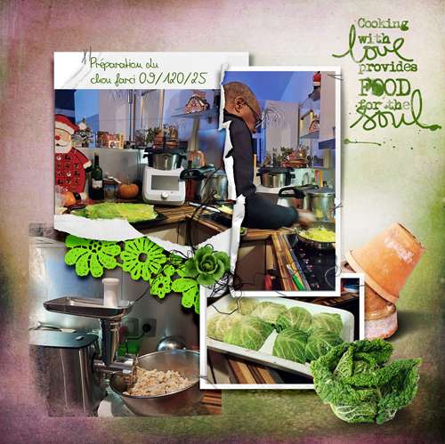 Préparation du chou farci