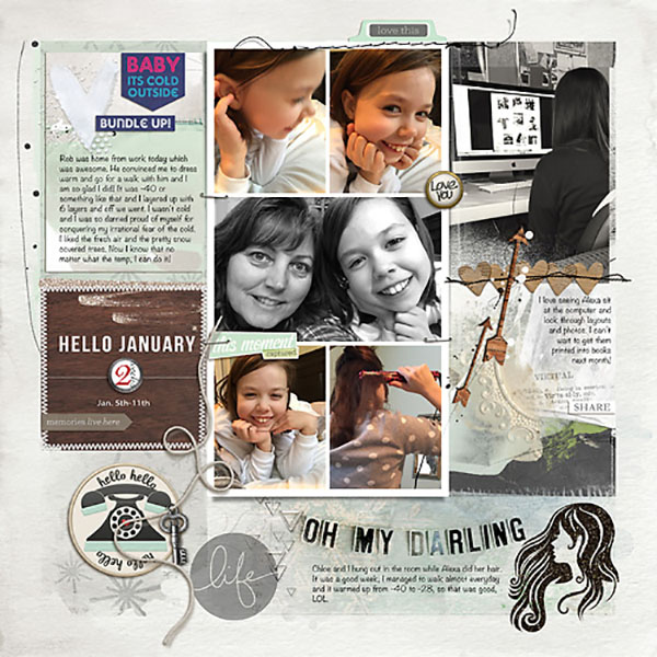 Project Life 2015 week 2 page 1