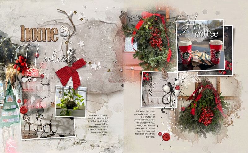 Project Template Album 7 Page 6 - ArtPlay Palette Yuletide - Weekend Home