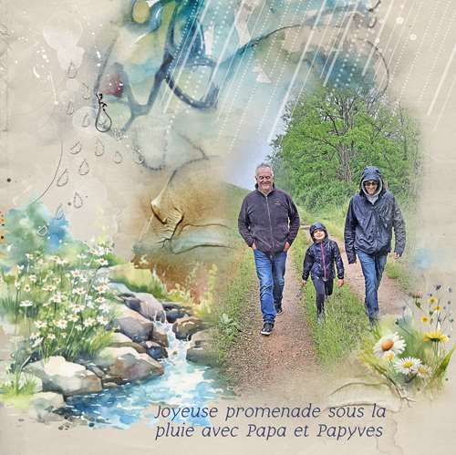 Promenade sous la pluie