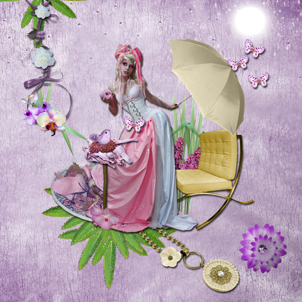 purple lady