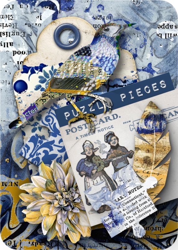 Puzzle Pieces (ATC)