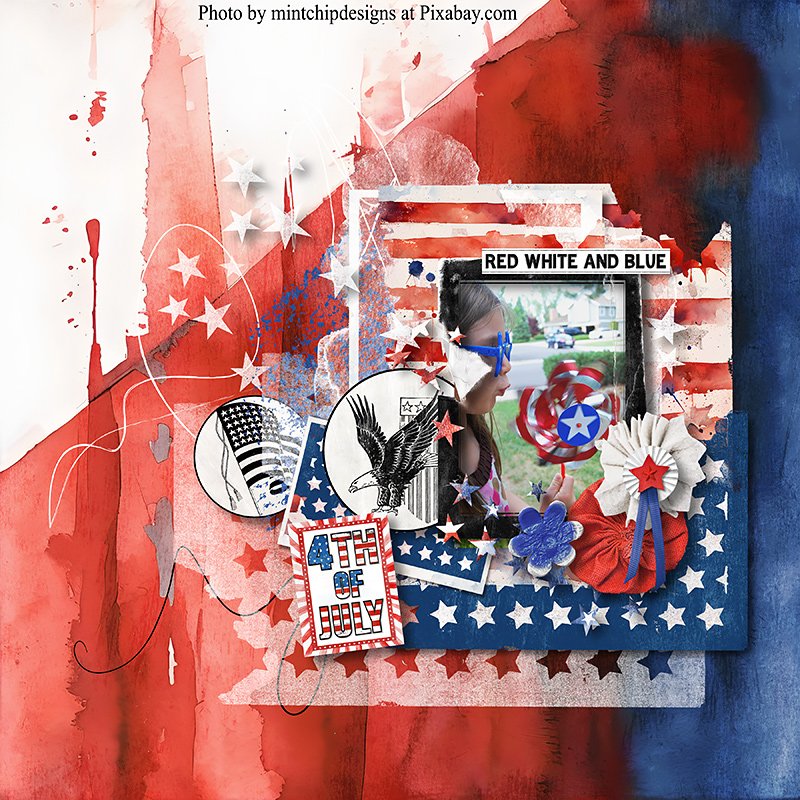 Red white & Blue