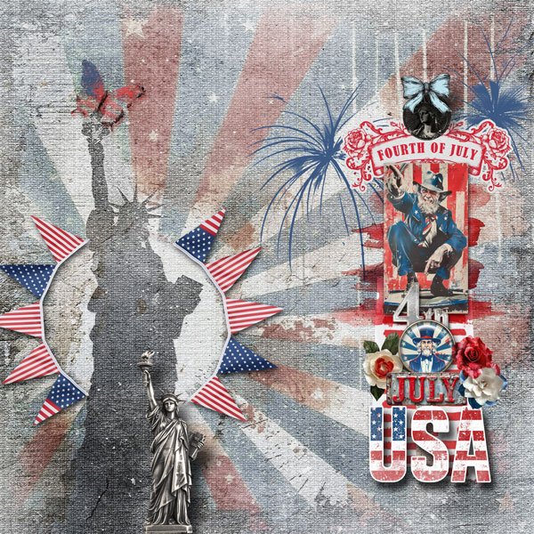 red white blue