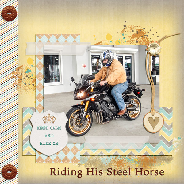 Riding His Steel Horse
