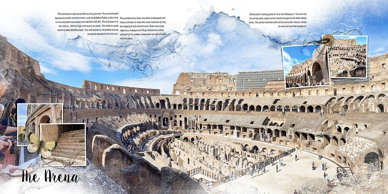 Rome Italy, Colosseum Arena