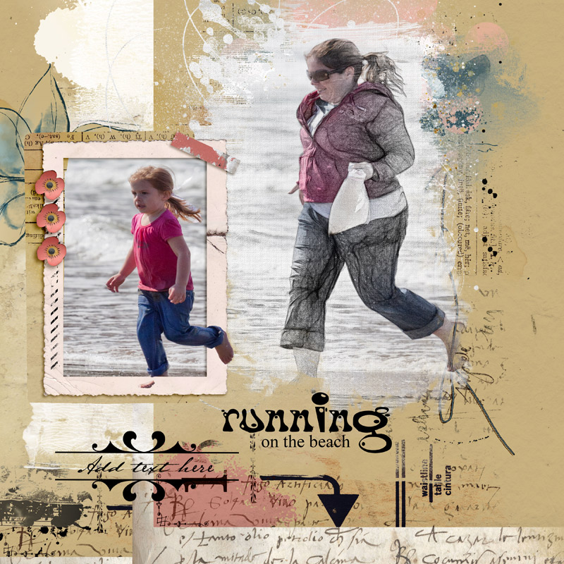 Running on the beach