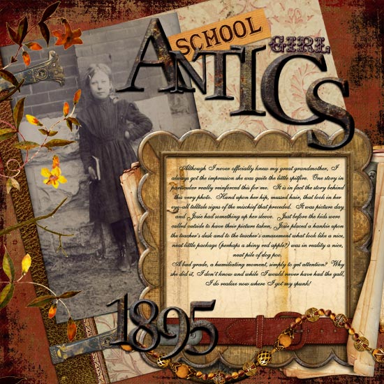 School Girl Antics 1895