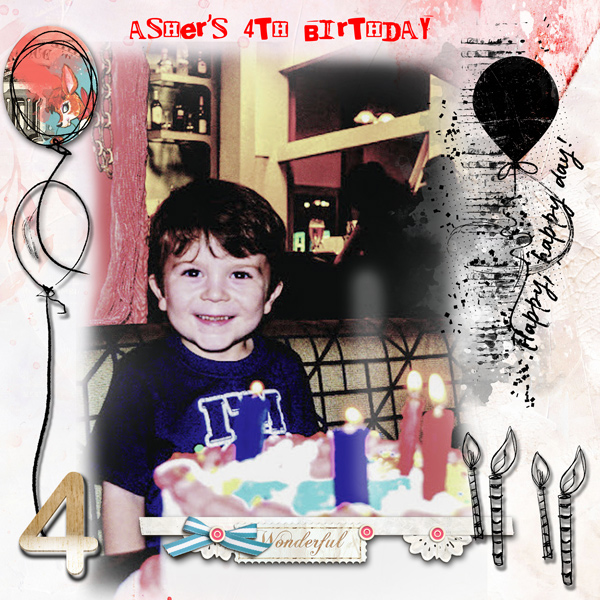 Scraplift Challenge {Asher's 4th Birthday}