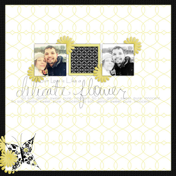 Shaun & Kristi_delicate flower