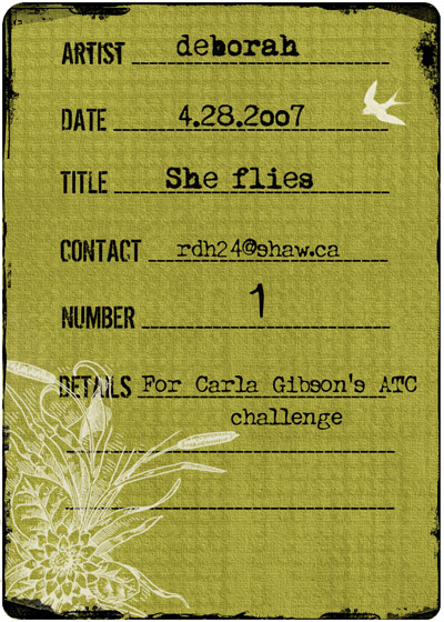 She flies
