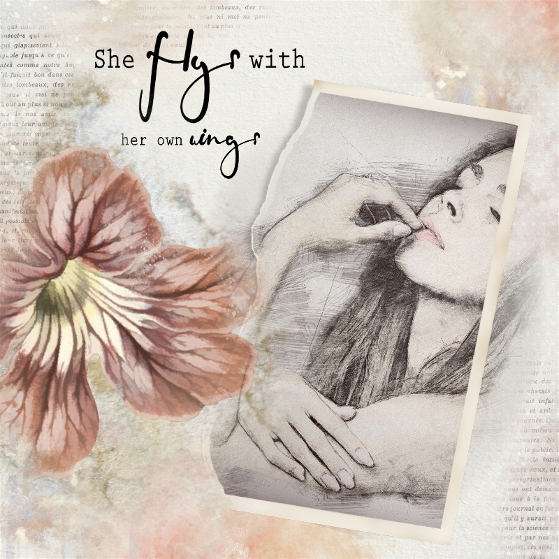 She flys with her own Wings