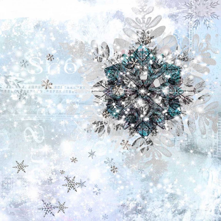 Snowflake Elegance Aqua