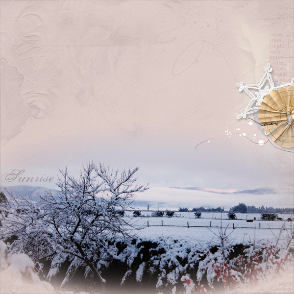 Snowy Sunrise AnnaLIFT 6.20.15 - 6.26.15