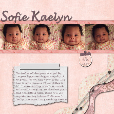 Sofie - 1 month