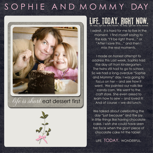 Sophie and Mommy Day