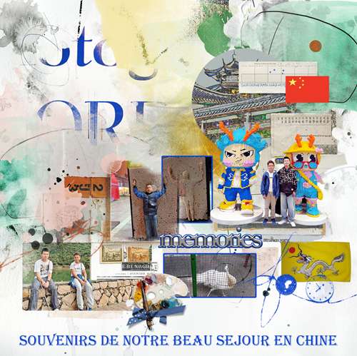 souvenir de notre beau séjour en Chine