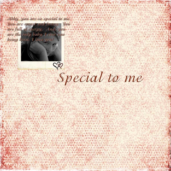 Special to me