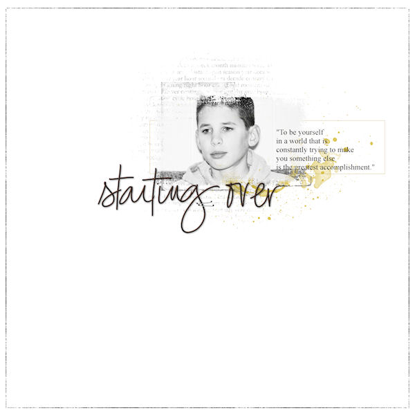 Starting over