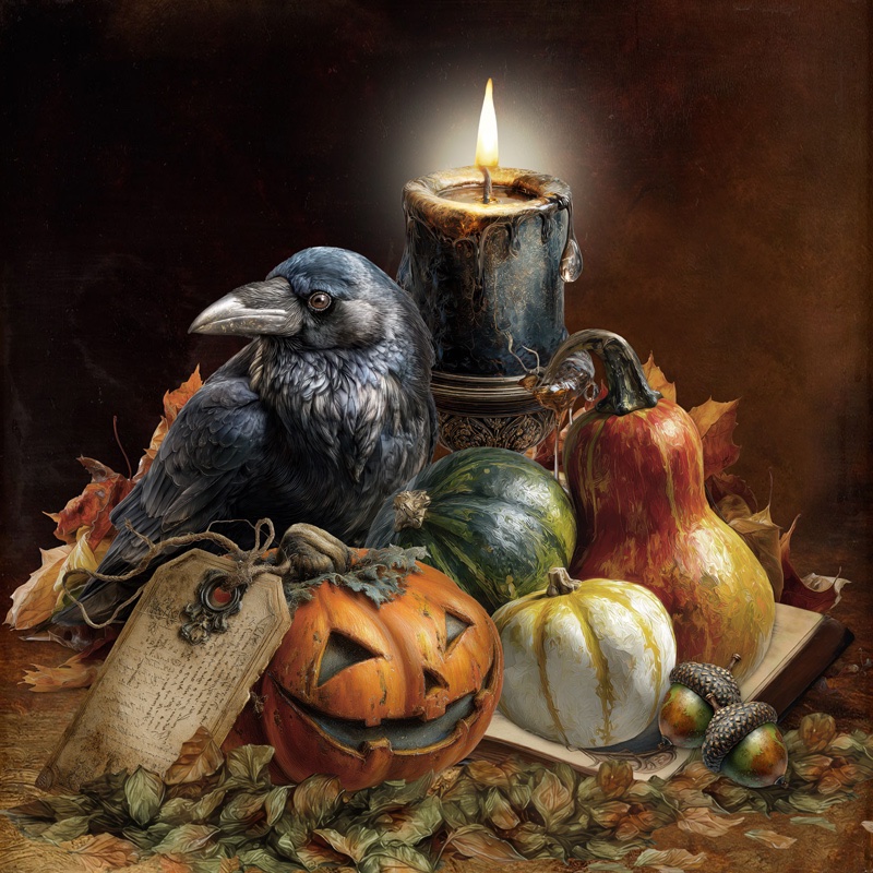 Still Life with Raven